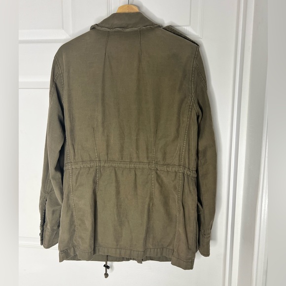 Free People Olive Green Utility Jacket Sz XS - Picture 4 of 12